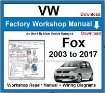 VW Volkswagen Fox Workshop Repair Manual